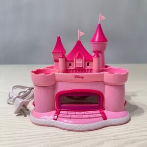 Vintage Disney Princess Castle Alarm Clock Radio Pink Night Light AM/FM